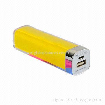 2,600mAh power bank in lipstick model